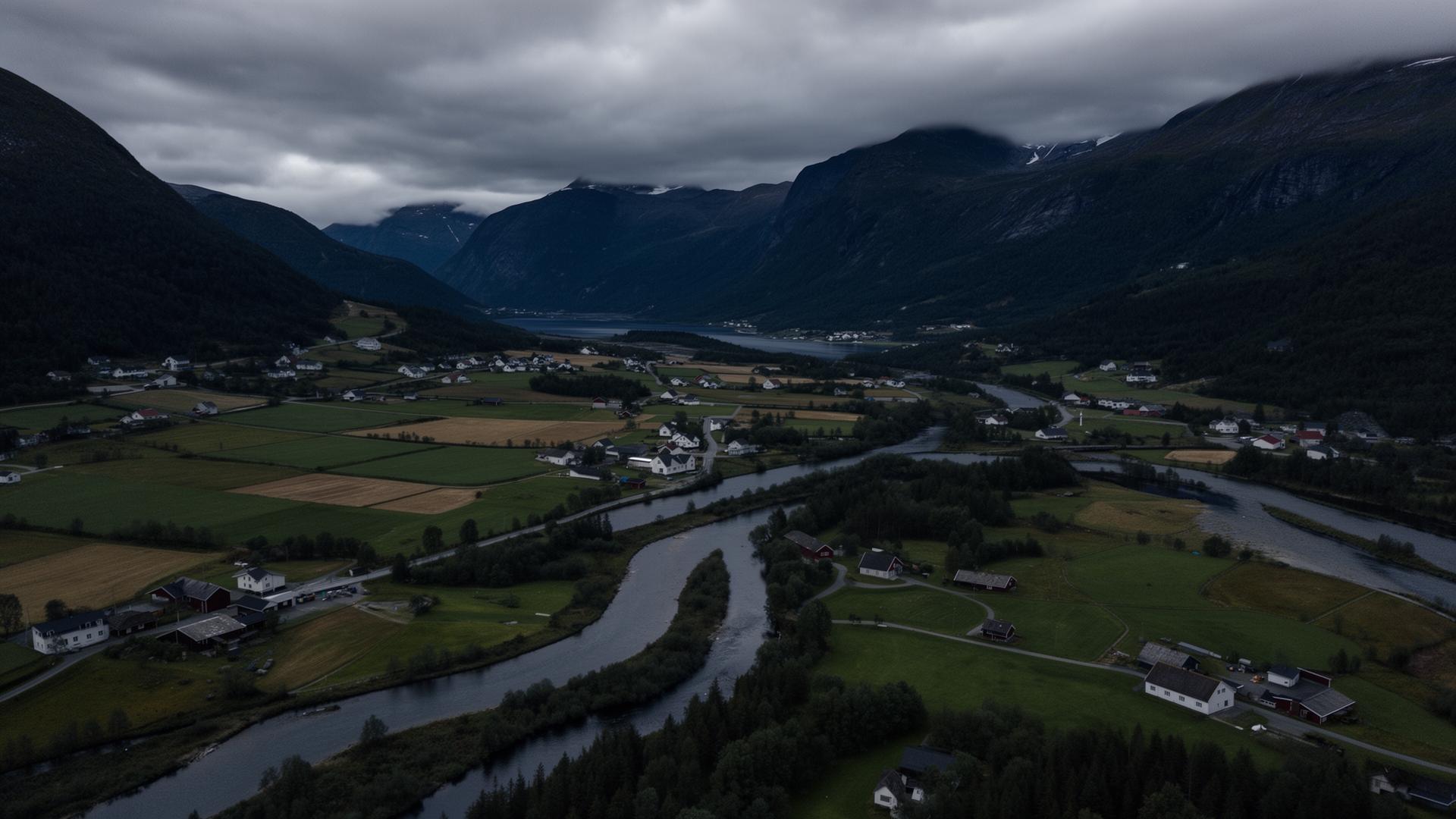 Norsk landbrukseigedom sett frå lufta — teiggrenser og ressursar